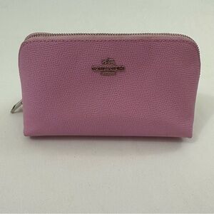 Coach lilac purple pink zippered pouch